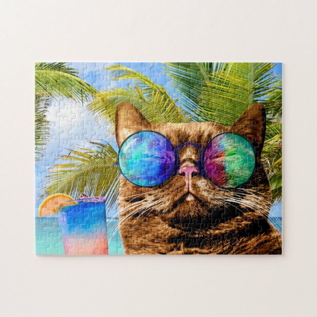 Puzzle Funny Cat (Horizontal)