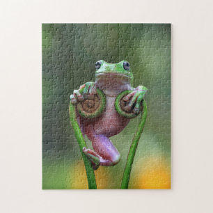 Puzzle Funny Frog