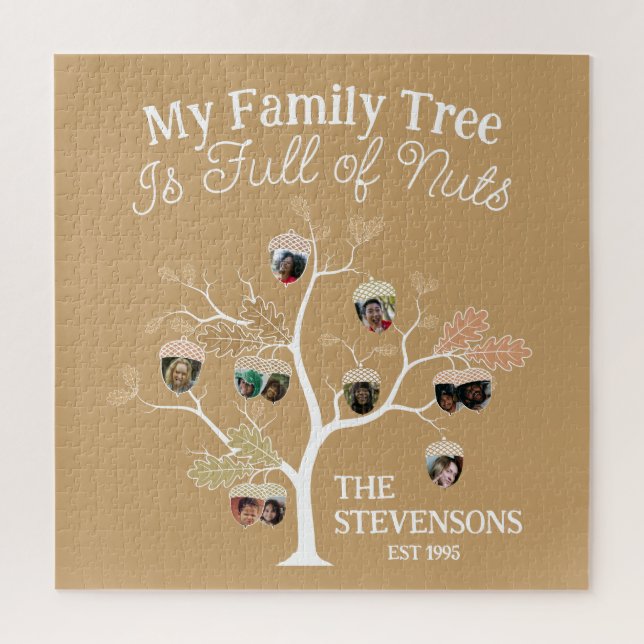 Puzzle Funny Neutral Photo Family Tree est plein de noix (Vertical)
