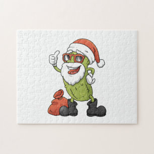 Puzzle Funny Pickle Santa Claus