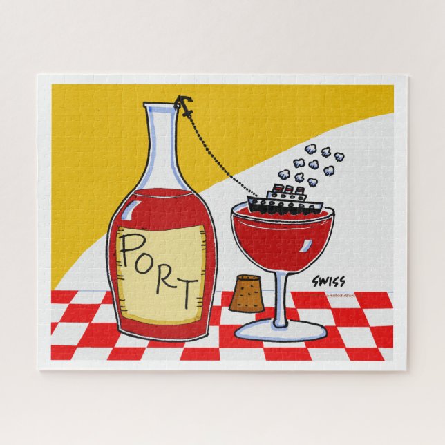 Puzzle Funny Port Vin Bon Voyage (Horizontal)