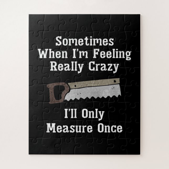 Puzzle Funny Woodworker Carpenter (Vertical)