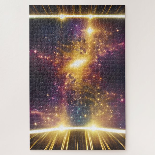 Puzzle Futur cosmique Vitesse Lumière Galaxie Dimensions  (Vertical)