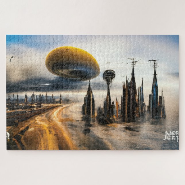 Puzzle Futuriste Metropolis (Horizontal)