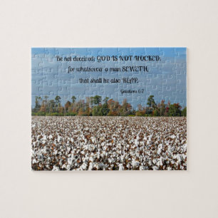 Puzzle Galations 6:7 Ne soyez pas trompé, Dieu n'est pas 