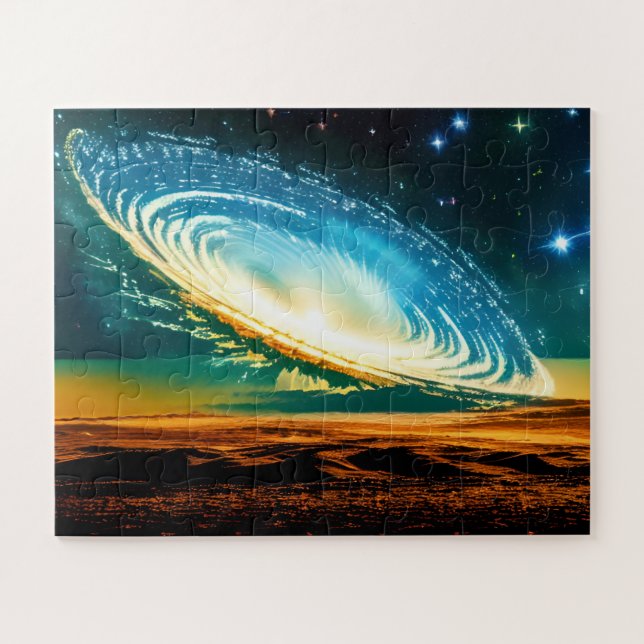 Puzzle Galaxie Abstraite sur la planète désertique à Cosm (Horizontal)