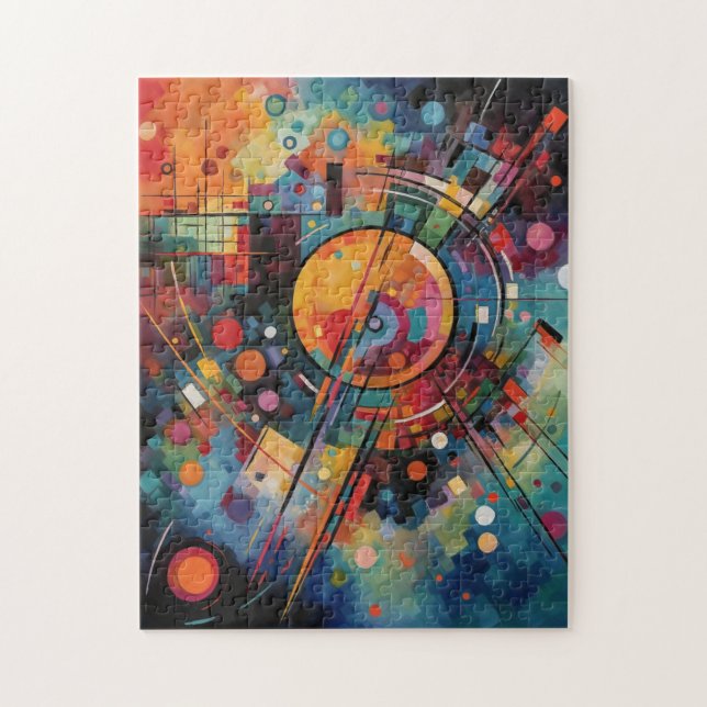 Puzzle Galaxie colorée Peinture Abstraite (Vertical)