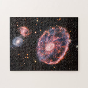 Puzzle Galaxie du Cartwheel, télescope spatial James-Webb