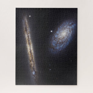 Puzzle Galaxie Edge-On Ngc 4302 & Galaxie Tilted Ngc 4298