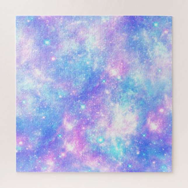 Puzzle Galaxie magique : Rose Blue Star Imprimer (Vertical)