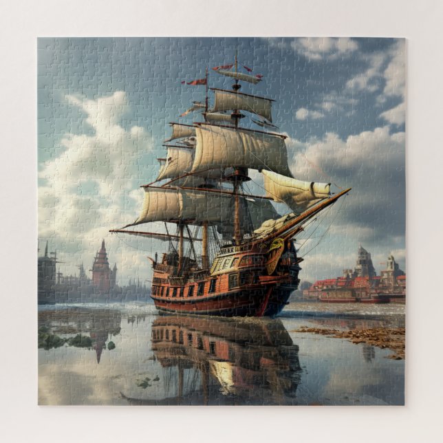 Puzzle Galleon Ship (Vertical)