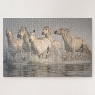 Puzzle Galloping à cheval dans l'eau méditerranéenne