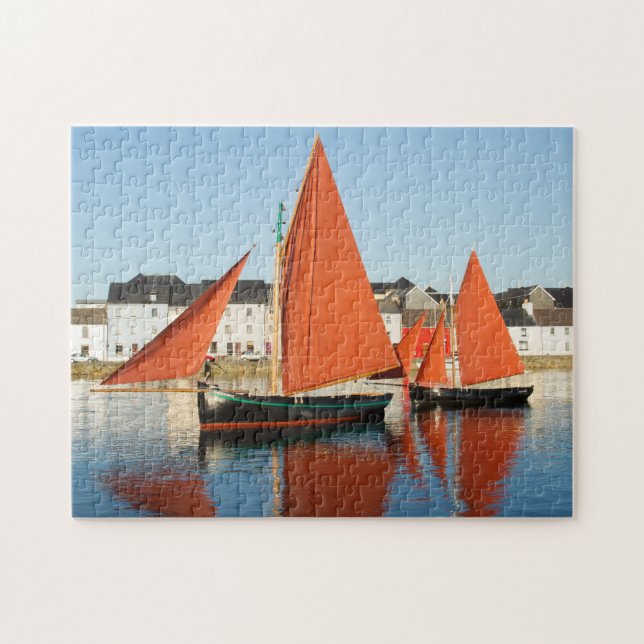 Puzzle Galway Sailing Boats Irlande. (Horizontal)