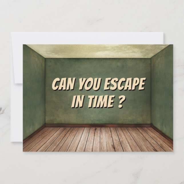 Puzzle Game Escape Room Party Birthday Invitation (Front)