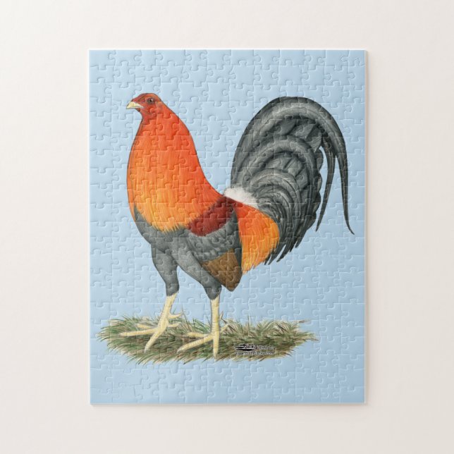Puzzle Gamecock Blue Red Roster (Vertical)
