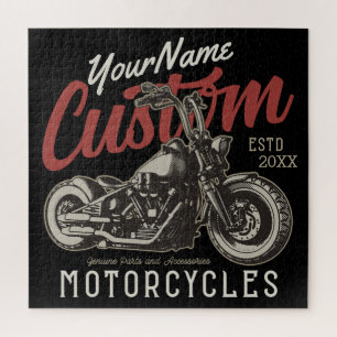 Puzzle Garage de moto Rebel Cruiser Personnalisé