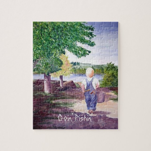 Puzzle - Garçon Goin' Pishin' (Vertical)