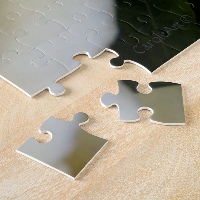 Puzzle Gardénia 2 blanc pur (Côté)