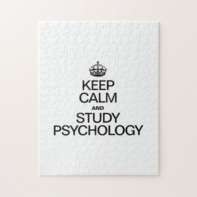 PUZZLE GARDER LE CALME ET ÉTUDIER LA PSYCHOLOGIE (Vertical)