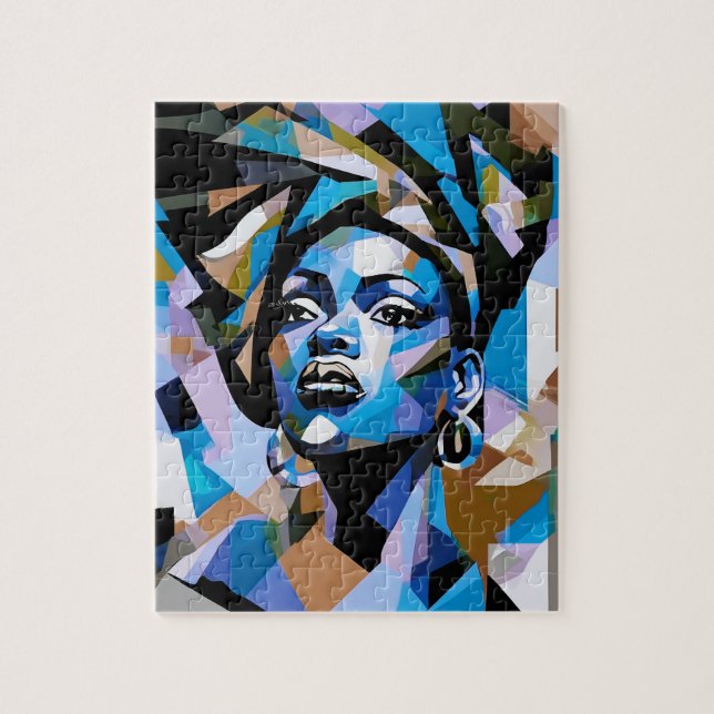 Puzzle Gardez la tête Africaine Américaine Femme Black Ar (Vertical)