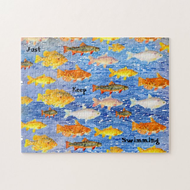Puzzle Gardez simplement la collection de poissons de nag (Horizontal)