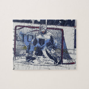 Puzzle Gardien des objectifs - gardien de hockey sur glac