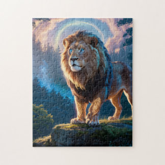Puzzle Gardien Lion Céleste