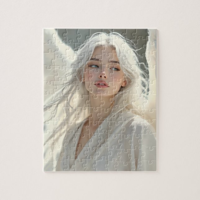 Puzzle Gardien lumineux - Ange de l'Aube Argent (Vertical)