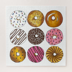Puzzle Gâteau aux bleuets de beigne de Donut