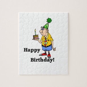 Puzzle Gâteau d'anniversaire - homme