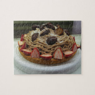 Puzzle Gâteau japonais de spaghetti et de fraise