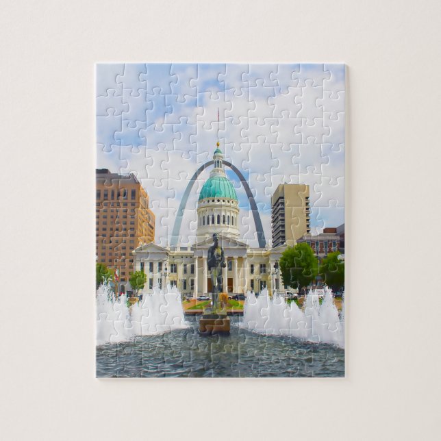 Puzzle Gateway Arch Kiener Plaza Missouri (Vertical)