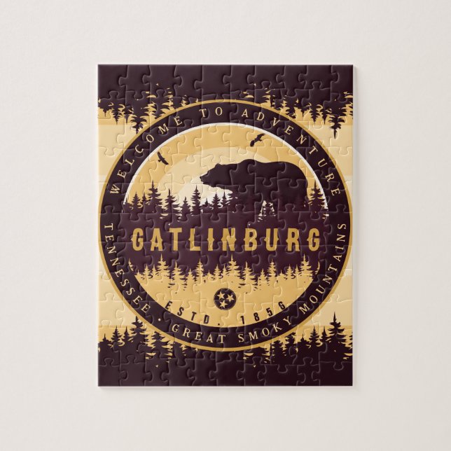 Puzzle Gatlinburg Tennessee Ours Pins Nature (Vertical)