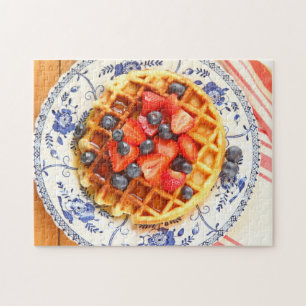 Puzzle gaufre aux fruits frais des frais généraux