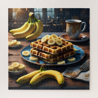 Puzzle Gaufres avec des bananes