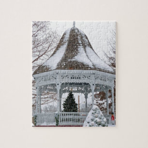 Puzzle Gazebo dans la neige