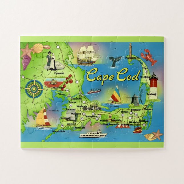 Puzzle géant de Cape Cod (Horizontal)