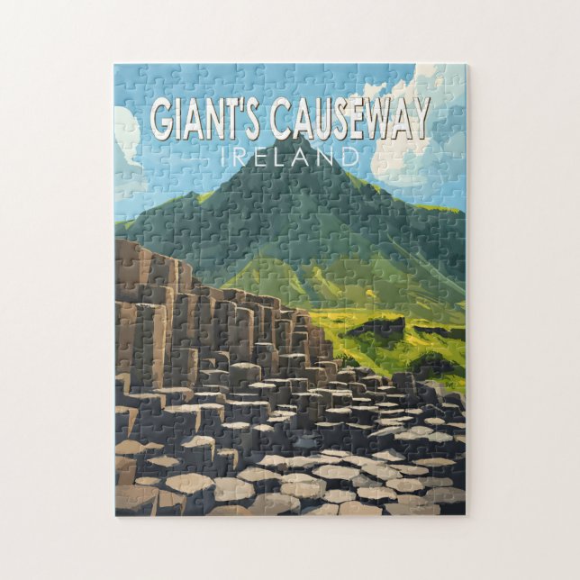 Puzzle Géant's Causeway Travel Art Vintage (Vertical)