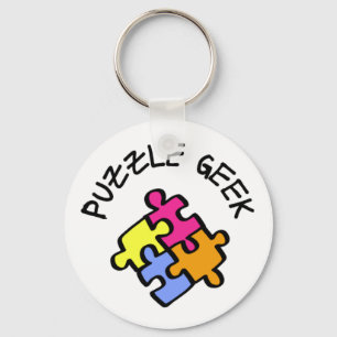 Puzzle Geek Keychain