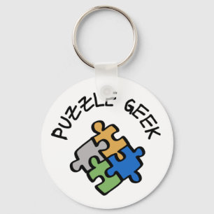 Puzzle Geek Keychain
