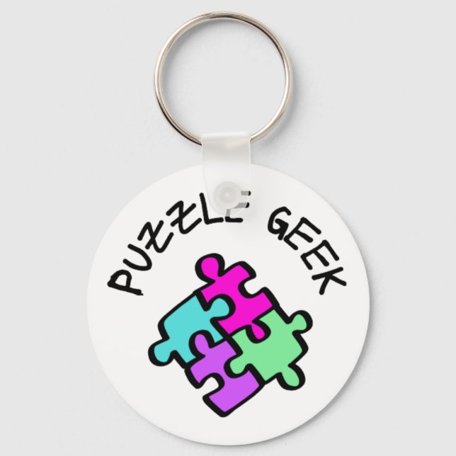Puzzle Geek    Keychain (Front)
