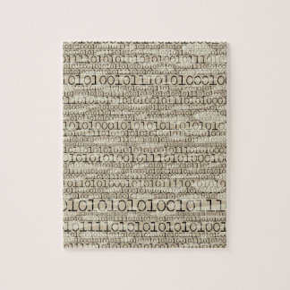 Puzzle Geek ringard nerd génial à la mode binaire rétro