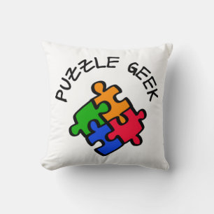 Puzzle Geek         Throw Pillow