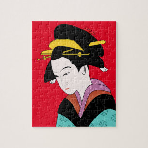 Puzzle Geisha japonais mignon