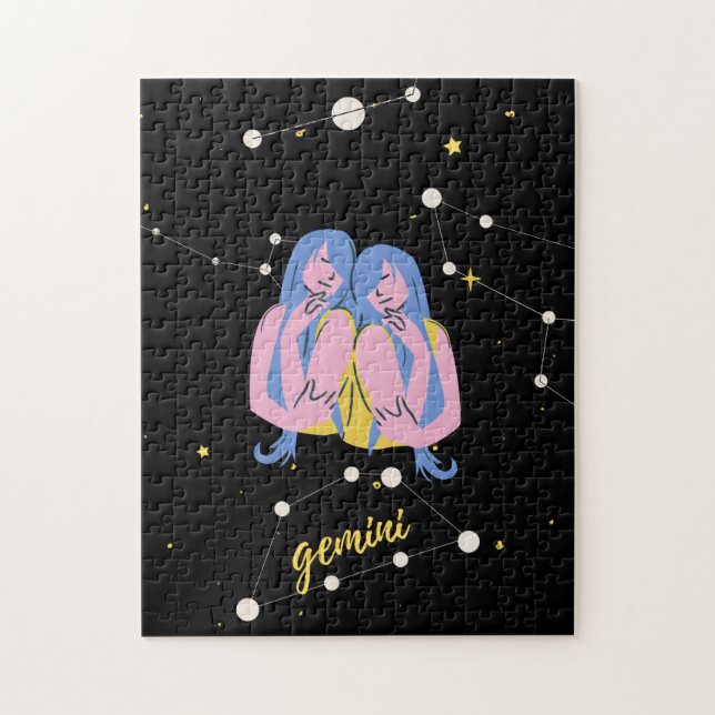Puzzle Gemini Zodiac Chanter dans l'espace (Vertical)