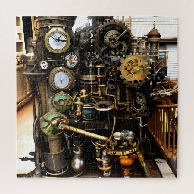 Puzzle Générateur de bonne chance Steampunk (Vertical)