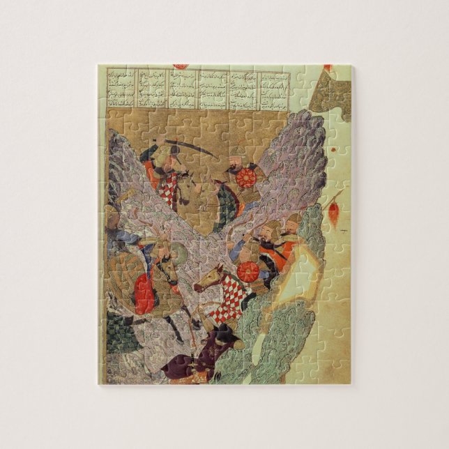 Puzzle Genghis Khan (c.1162-1227) combattant les Chinois (Vertical)