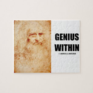 Puzzle Génie dans (autoportrait de Leonardo da Vinci)