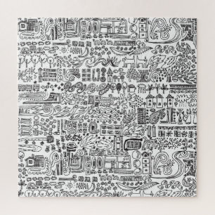 Puzzle Geo design abstrait motif.