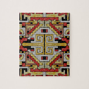 Puzzle Geomethric Tribal/Ethnic Pattern